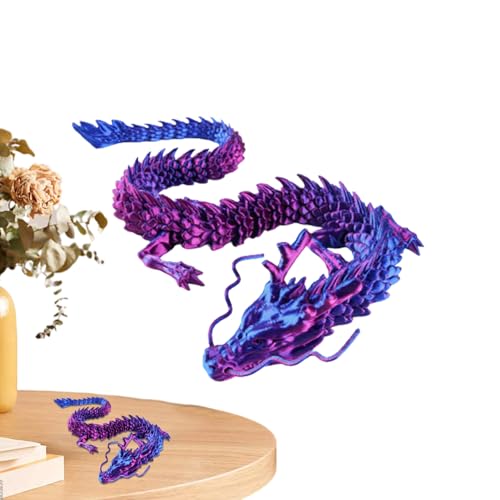 ajvar Kristall-Drachenspielzeug, 32 G Langlebige Bedruckte Drachenfigur, Hochwertiges Bewegliches Drachenspielzeug Für Schreibtisch, Tisch, Nachttisch, Regal, Auto-Innenausstattung. von ajvar