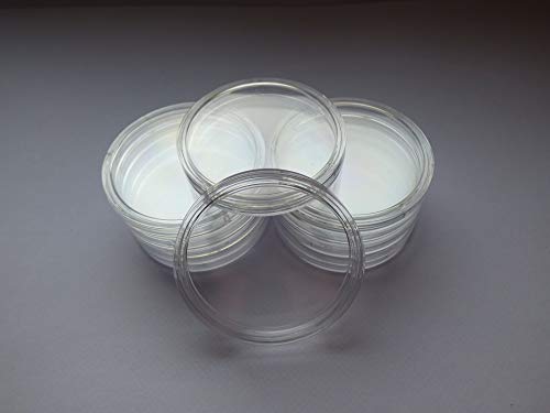 ak-schwarzmann randlose Münzkapseln Münzendosen Innen-Ø 28 mm, 10er-Packung (28) von ak-schwarzmann