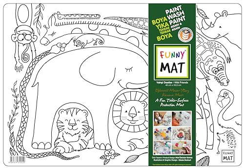Akademie Kinder Lustige Matte - Wilde Freunde - Neu Akademie Kinder Lustige Matte - Wilde Freunde - Neu von akademi ÇOCUK