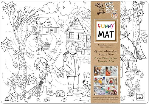Akademie Kinder Funny Mat - Herbst (95% Recycling) - Neu von akademi ÇOCUK