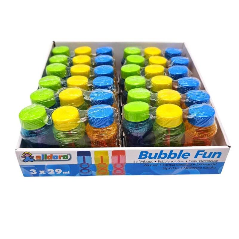3er Set Mini Seifenblasen, 3 x 29 ml von alldoro