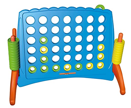 alldoro 60010 XXL 4 in a Line, Rasterwand mit 42 Spielsteinen, Strategiespiel 4 in Einer Reihe, Motorikspiel 4 gewinnt für Kinder ab 3 Jahren und Erwachsene, wetterfest, stabil, Outdoor und Indoor alldoro 60010 XXL 4 in a Line, Rasterwand mit 42 Spielsteinen, Strategiespiel 4 in Einer Reihe, Motorikspiel 4 gewinnt für Kinder ab 3 Jahren und Erwachsene, wetterfest, stabil, Outdoor und Indoor von alldoro