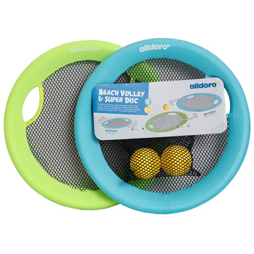 alldoro 60049 2 in 1 Beachball-Set & XXL Wurfscheibe Ø 40 cm, 4-tlg. Strandspielzeug für Kinder & Erwachsene alldoro 60049 2 in 1 Beachball-Set & XXL Wurfscheibe Ø 40 cm, 4-tlg. Strandspielzeug für Kinder & Erwachsene von alldoro