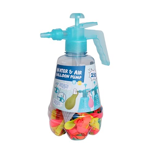 alldoro 60200- Water & Air Balloon Pumpen Set, Wasserbomben Pumpe mit 250 Wasserbomben, Wasserballon Füller für Garten & Party, für Kinder ab 8 Jahren und Erwachsene, blau / rosa / orange sortiert alldoro 60200- Water & Air Balloon Pumpen Set, Wasserbomben Pumpe mit 250 Wasserbomben, Wasserballon Füller für Garten & Party, für Kinder ab 8 Jahren und Erwachsene, blau / rosa / orange sortiert von alldoro