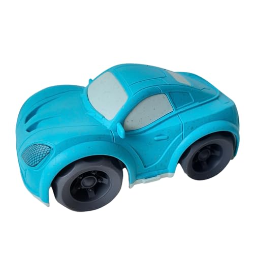 alldoro 60401 Spielfahrzeug für Kinder, Rennauto, 14,5 cm groß, aus Kunststoff-Weizenstroh-Gemisch, ecofriendly, farbig Sortiert von alldoro