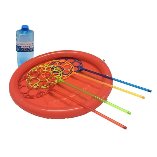 alldoro 60646 Riesen-Seifenblasen-Set mit 4 Blasringen für Kinder, inkl. 1 L Seifenblasenflüssigkeit und aufblasbarem Becken alldoro 60646 Riesen-Seifenblasen-Set mit 4 Blasringen für Kinder, inkl. 1 L Seifenblasenflüssigkeit und aufblasbarem Becken von alldoro