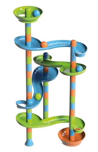 alldoro 61100 Big Ball Track Kugelbahn, XXL Murmelbahn mit 46 Teile, Rollbahn Strecke mit 4 großen Kugeln, Jumbo Bahnelemente in Tragetasche, Motorik und Konstruktionsspielzeug für Kinder ab 2 Jahre alldoro 61100 Big Ball Track Kugelbahn, XXL Murmelbahn mit 46 Teile, Rollbahn Strecke mit 4 großen Kugeln, Jumbo Bahnelemente in Tragetasche, Motorik und Konstruktionsspielzeug für Kinder ab 2 Jahre von alldoro