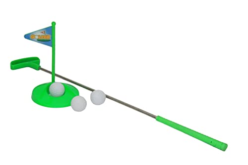 alldoro 63100 Golf Set für Kinder aus Kunststoff, mit Zielloch, Schläger, 3 Bällen, Minigolf für innen, außen, ab 3 Jahren, 5 Teile, Grün alldoro 63100 Golf Set für Kinder aus Kunststoff, mit Zielloch, Schläger, 3 Bällen, Minigolf für innen, außen, ab 3 Jahren, 5 Teile, Grün von alldoro