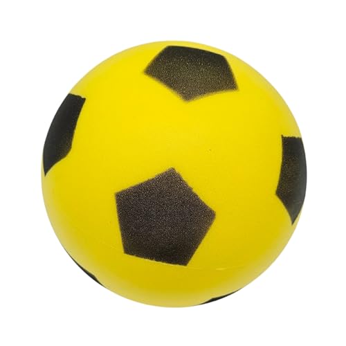 alldoro 63103 – Schaumstoffball, 20 cm, 153 g, Gelb, im Fußball-Design, für Kinder ab 18 Monaten, drinnen und draußen alldoro 63103 – Schaumstoffball, 20 cm, 153 g, Gelb, im Fußball-Design, für Kinder ab 18 Monaten, drinnen und draußen von alldoro