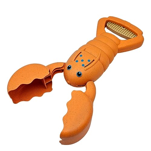 alldoro 63172 Sand Snapper orange, Sandgreifer für Kinder im witzigen Hummer-Design, nachhaltiges Sandspielzeug von alldoro