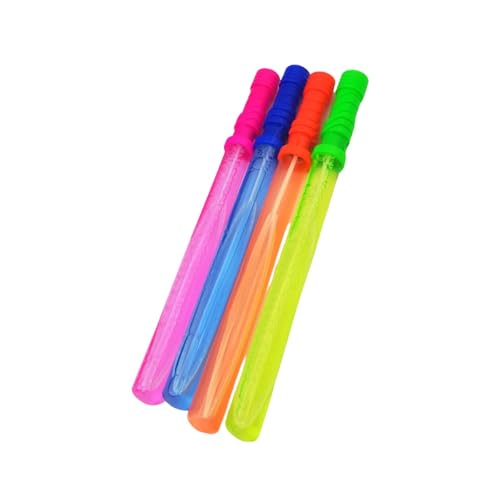 alldoro 68984 Seifenblasenstäbe 24er Set, 120 ml pro Stab, 38 cm lang in 4 Farben, für riesige Seifenblasen & sommerlichen Outdoor-Partyspaß von alldoro