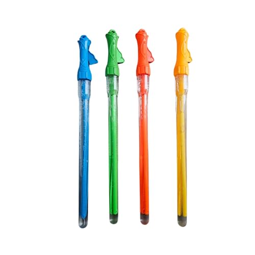 alldoro 68997 Seifenblasenstab Triangel, 24er Set, für Kinder ab 3 Jahren, inkl. je 110 ml Flüssigkeit für Riesenseifenblasen, bunt, 33 cm lang von alldoro