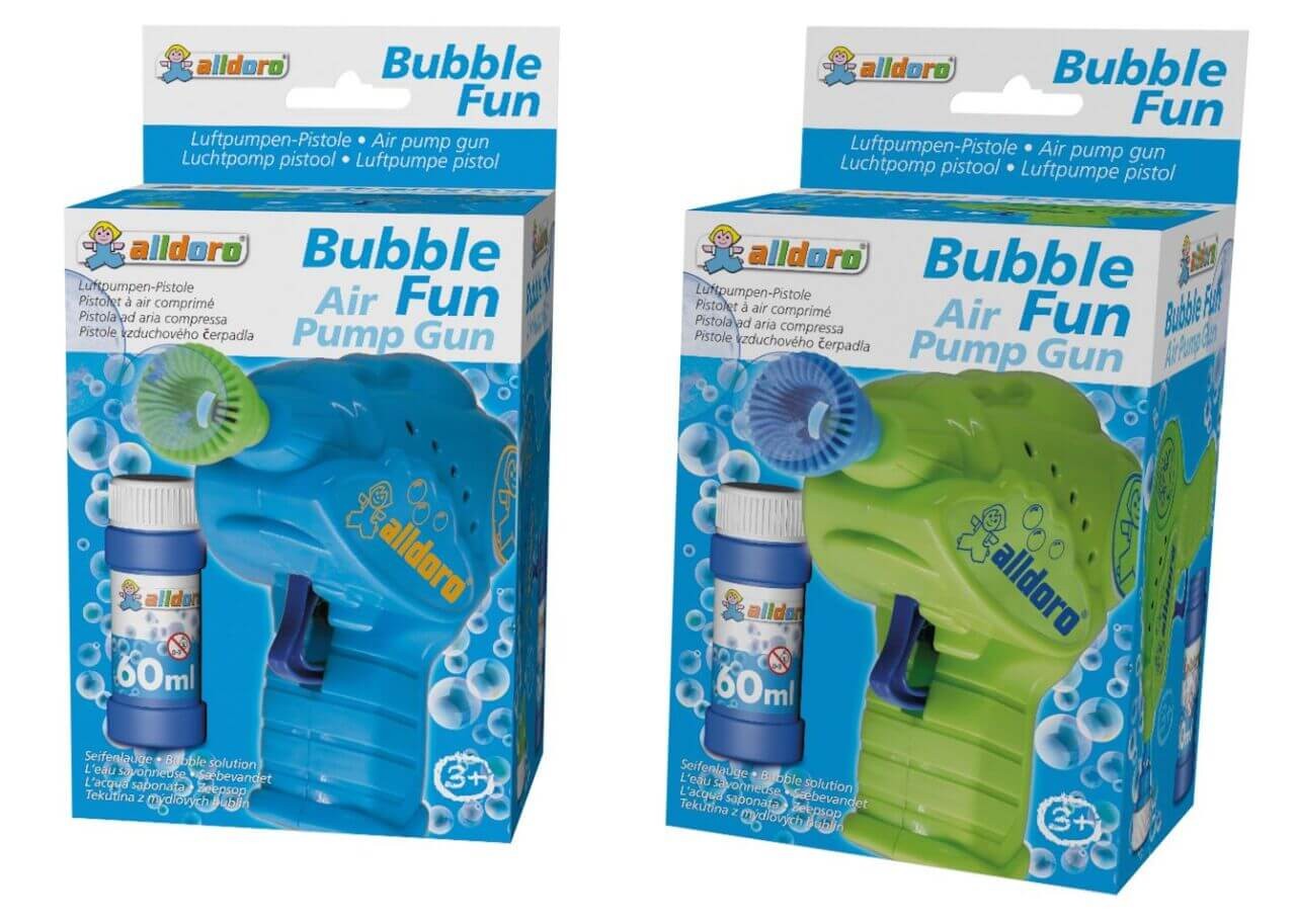 alldoro - Bubble Fun Seifenblasenpistole, 1 Stück, farblich sortiert alldoro - Bubble Fun Seifenblasenpistole, 1 Stück, farblich sortiert von alldoro
