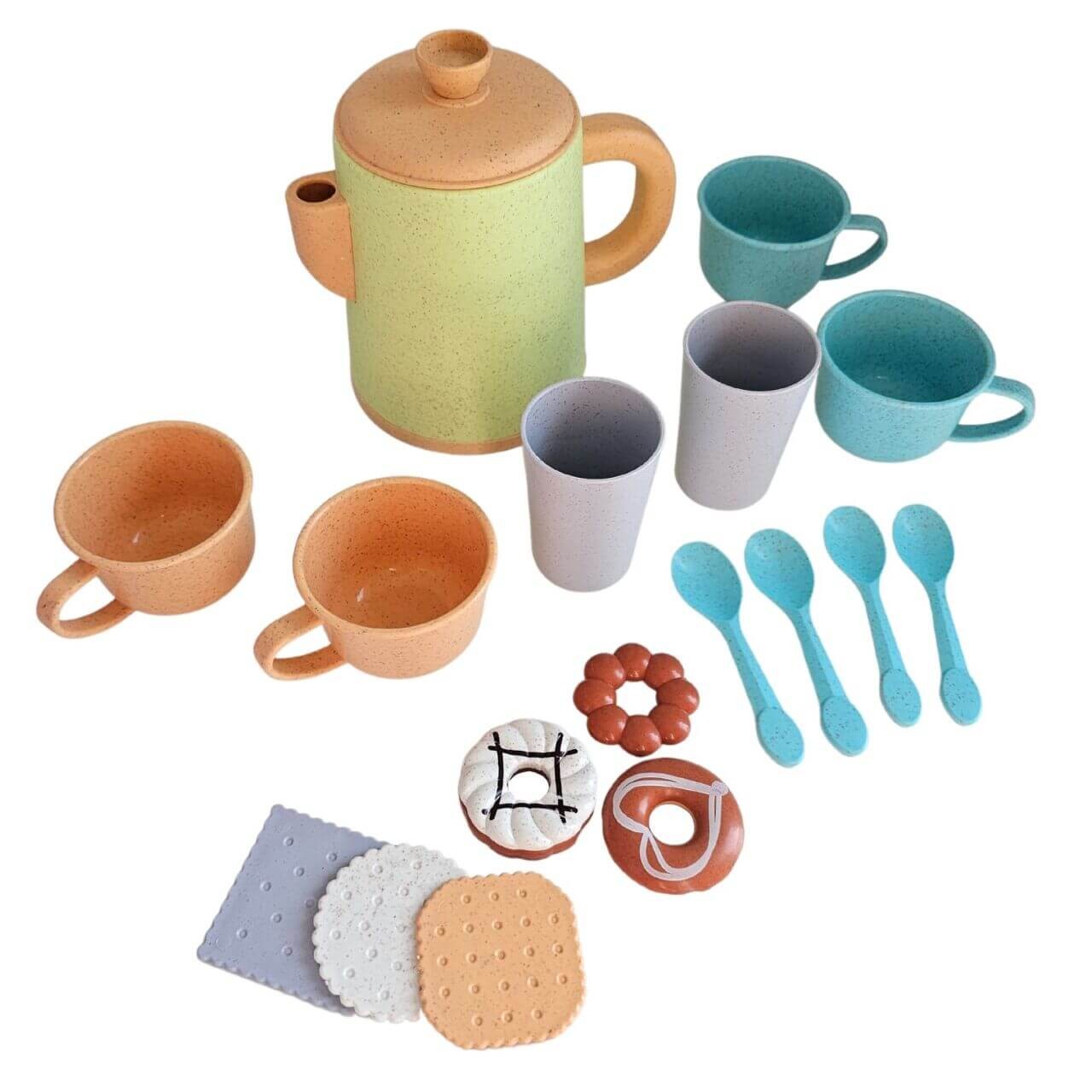 alldoro - Kaffeeservice für die Kinderküche, 17-teilig, ecofriendly von alldoro