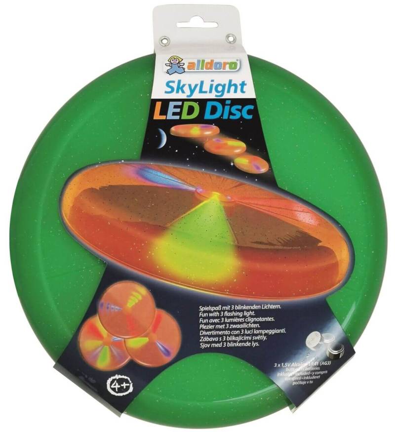 alldoro - LED Sky Light Disc Wurfscheibe, Ø 27 cm, grün von alldoro