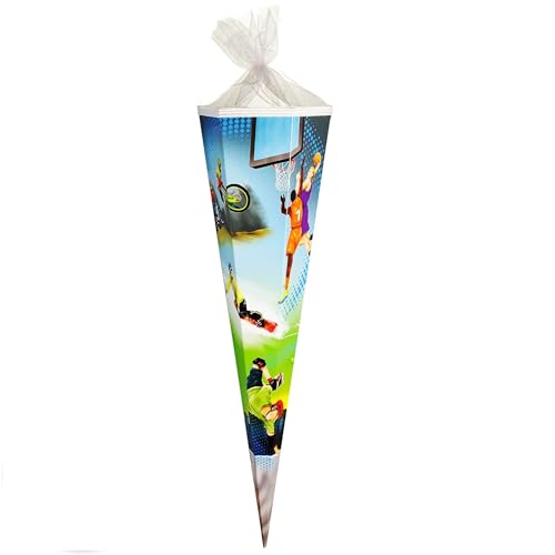 alles-meine.de GmbH Schultüte - Sport - Fußball/Basketball/Fahrrad Bike/Inline Skates - 85 cm - eckig - Tüllabschluß - Zuckertüte - mit/ohne Kunststoff Spitze - Goldb.. alles-meine.de GmbH Schultüte - Sport - Fußball/Basketball/Fahrrad Bike/Inline Skates - 85 cm - eckig - Tüllabschluß - Zuckertüte - mit/ohne Kunststoff Spitze - Goldb.. von alles-meine.de GmbH