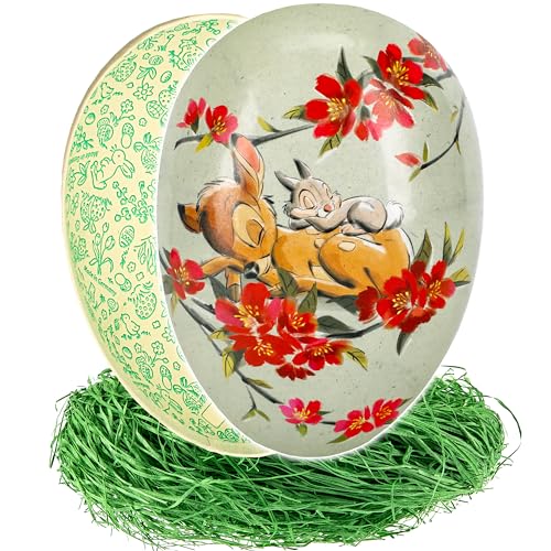 10 Stück - Ostereier + Ostergras - Eier zum Befüllen - Anzahl frei wählbar - 15 cm - Disney Bambi - Hase Klopfer - Füll - Pappei - Deko Pappe Papp Pappeier De.. von alles-meine.de GmbH