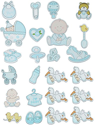 12 TLG. Set Sticker/Aufkleber aus Holz - Baby mit Glitzer für Jungen - auch als Streumotiv - zur Geburt Kinderwagen Schnuller Babymotiv Taufe Babyschuhe BAB.. 12 TLG. Set Sticker/Aufkleber aus Holz - Baby mit Glitzer für Jungen - auch als Streumotiv - zur Geburt Kinderwagen Schnuller Babymotiv Taufe Babyschuhe BAB.. von alles-meine.de GmbH