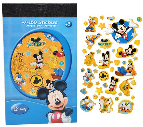 alles-meine.de GmbH 150tlg. XL - Set Sticker/Aufkleber - Mickey Mouse - Kinder Kind klein bunt Maus z.B. für Stickeralbum Stickerblock von alles-meine.de GmbH