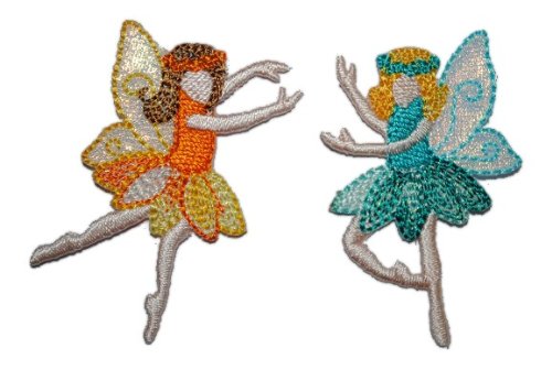 2 TLG. Set Fee Ballerina 3,4 cm * 5,2 cm Bügelbild Aufnäher Applikation Ballett 2 TLG. Set Fee Ballerina 3,4 cm * 5,2 cm Bügelbild Aufnäher Applikation Ballett von alles-meine.de GmbH