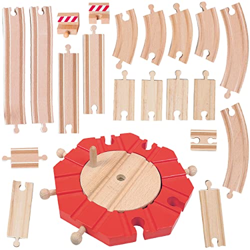 21 TLG. XL - Holz - Schienenset - für Eisenbahn/Holzeisenbahn - passend für alle Schienen-Systeme & Straßen - z.B. Brio/Heros/Eichhorn/IKEA/Woody / .. 21 TLG. XL - Holz - Schienenset - für Eisenbahn/Holzeisenbahn - passend für alle Schienen-Systeme & Straßen - z.B. Brio/Heros/Eichhorn/IKEA/Woody / .. von alles-meine.de GmbH