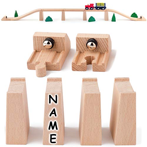 24 TLG. Set: 16 Brückenpfeiler & 8 Magnet Endstücke/Sperren - inkl. Name - Holz - für Eisenbahn Schienen/Holzeisenbahn - passend für alle Schienen-Systeme.. 24 TLG. Set: 16 Brückenpfeiler & 8 Magnet Endstücke/Sperren - inkl. Name - Holz - für Eisenbahn Schienen/Holzeisenbahn - passend für alle Schienen-Systeme.. von alles-meine.de GmbH