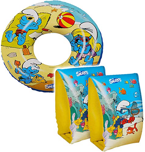alles-meine.de GmbH 3 TLG. Set: die Schlümpfe - 1 Paar Schwimmärmel + Schwimmring - aufblasbar/für Kinder von 1,5 bis 6 Jahre - Luft Kind Schlumpf Papaschlumpf/Schlumpfin.. alles-meine.de GmbH 3 TLG. Set: die Schlümpfe - 1 Paar Schwimmärmel + Schwimmring - aufblasbar/für Kinder von 1,5 bis 6 Jahre - Luft Kind Schlumpf Papaschlumpf/Schlumpfin.. von alles-meine.de GmbH