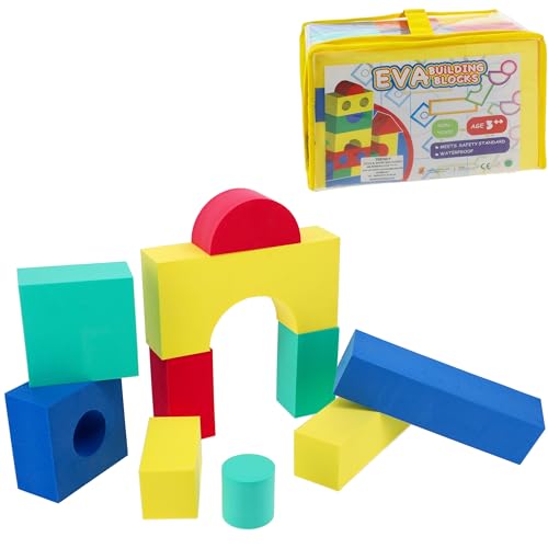 30 TLG. Set - bunt Bausteine - aus Moosgummi - Softbausteine - weicher Baustein - Turm Schaumstoff Stapelbauklötze Bauklötze - Bauklotz Formen Schaumstoffbaus.. von alles-meine.de GmbH