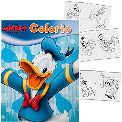 32 Seiten großes XL Malbuch - A4 - Disney - Mickey & Minnie Mouse - Donald Duck - Dickes Kindermalbuch - für Stifte & Wassermalfarben - Bastelbuch - große &.. von alles-meine.de GmbH
