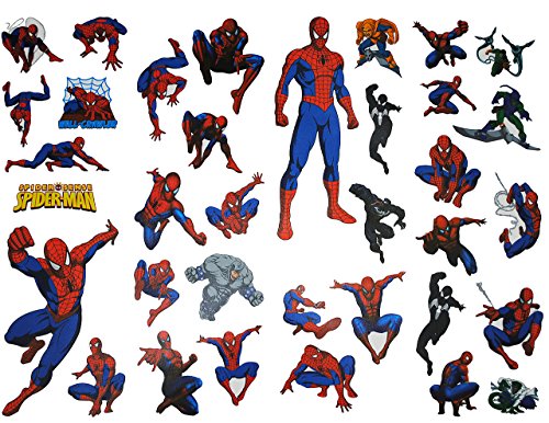 alles-meine.de GmbH 35 TLG. Set Wandtattoo/Fensterbild Spiderman XXL Kind Kinder - Junge Spider-Man - Wandsticker - Tattoo - Sticker/Aktion Figur - Fensterbilder von alles-meine.de GmbH