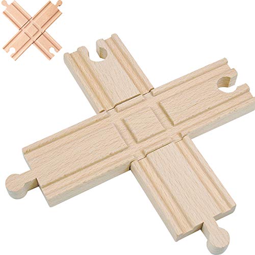 4 Stück Holz - Schienen - Kreuzung - je 2 teilig - für Eisenbahn/Holzeisenbahn - passend für alle Schienen-Systeme & Straßen - z.B. Brio/Heros/Eichhor.. 4 Stück Holz - Schienen - Kreuzung - je 2 teilig - für Eisenbahn/Holzeisenbahn - passend für alle Schienen-Systeme & Straßen - z.B. Brio/Heros/Eichhor.. von alles-meine.de GmbH
