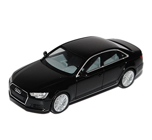 A*U*D*I A4 B9 Limousine Brilliant Schwarz Ab 2015 H0 1/87 Herpa Modell Auto mit individiuellem Wunschkennzeichen von alles-meine.de GmbH