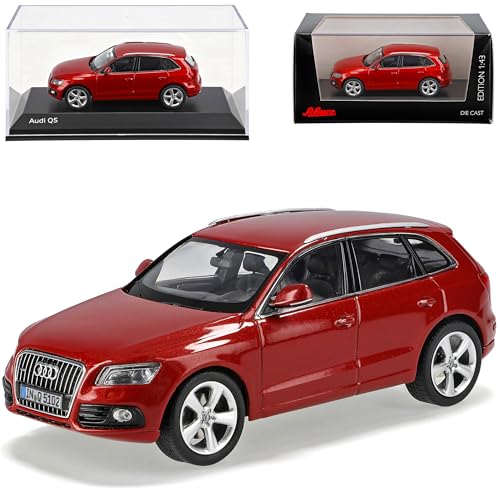 A*u*d*i Q5 Rot Modell ab 2008 Ab Facelift 2012 1/43 Schuco Sonderpreis Modell Auto mit individiuellem Wunschkennzeichen von alles-meine.de GmbH