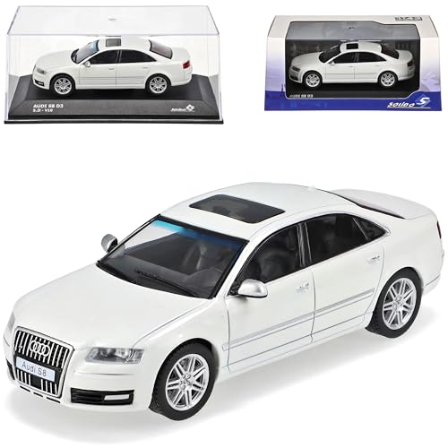 alles-meine.de GmbH A*u*d*i A8 S8 D3 Weiss Limousine 2. Generation 2002-2010 1/43 Solido Modell Auto mit individiuellem Wunschkennzeichen alles-meine.de GmbH A*u*d*i A8 S8 D3 Weiss Limousine 2. Generation 2002-2010 1/43 Solido Modell Auto mit individiuellem Wunschkennzeichen von alles-meine.de GmbH