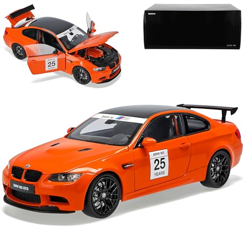 B*M*W 3er E 92 M3 GTS Coupe Orange 25 Jahre M Power 2005-2013 1/18 Kyosho Modell Auto mit individiuellem Wunschkennzeichen von alles-meine.de GmbH
