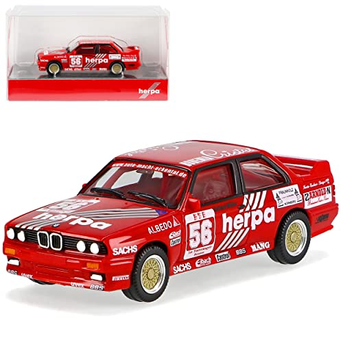 B*M*W 3er E30 M3 Coupe Rot DTM Tauber Gerhard Müller 1989 1982-1994 H0 1/87 Herpa Modell Auto mit individiuellem Wunschkennzeichen B*M*W 3er E30 M3 Coupe Rot DTM Tauber Gerhard Müller 1989 1982-1994 H0 1/87 Herpa Modell Auto mit individiuellem Wunschkennzeichen von alles-meine.de GmbH
