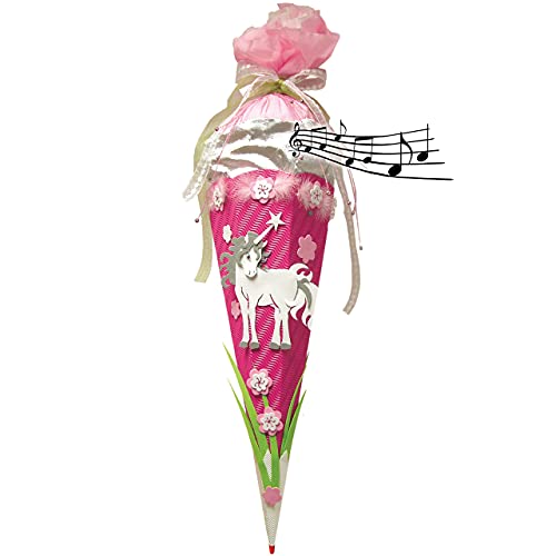 BASTELSET Schultüte - Einhorn 85 cm - mit Sound Geräusch - Holzspitze - Zuckertüte Roth - ALLE Größen - 6 eckig Mädchen Pferde Blumen Einhörner BASTELSET Schultüte - Einhorn 85 cm - mit Sound Geräusch - Holzspitze - Zuckertüte Roth - ALLE Größen - 6 eckig Mädchen Pferde Blumen Einhörner von alles-meine.de GmbH