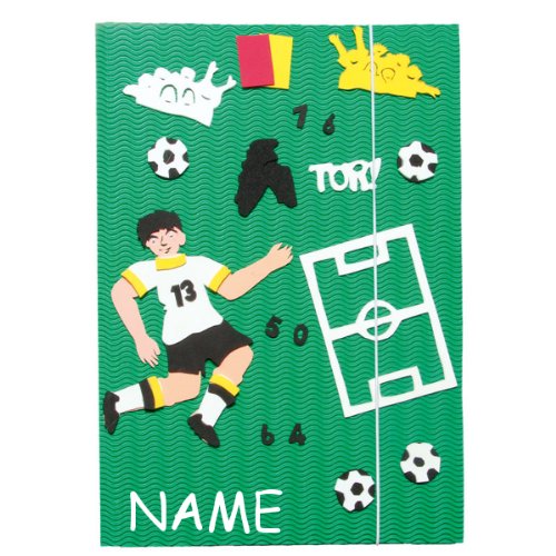 Bastelset A3 Mappe incl. Name - Fußball Sport Ball - Gummizugmappe z.B. für Zeichnungen Zeugnisse Malmappe Zeichenmappe Kinder Jungen Fussballer Bastelset A3 Mappe incl. Name - Fußball Sport Ball - Gummizugmappe z.B. für Zeichnungen Zeugnisse Malmappe Zeichenmappe Kinder Jungen Fussballer von alles-meine.de GmbH