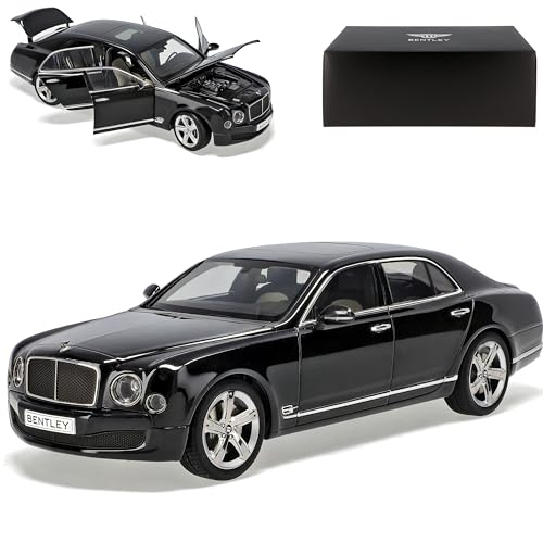 Bentley Mulsanne Speed Schwarz Ab 2009 Ab Facelift 2014 8910NX 1/18 Kyosho Modell Auto mit individiuellem Wunschkennzeichen von alles-meine.de GmbH