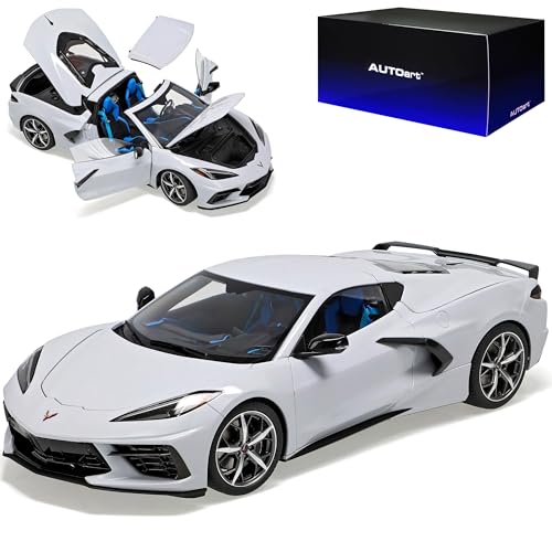 Chevrolet Chevy Corvette Stingray Z51 C8 Cabrio Keramik Matrix Grau Metallic Ab 2020 71284 1/18 AutoArt Modell Auto mit individiuellem Wunschkennzeichen von alles-meine.de GmbH