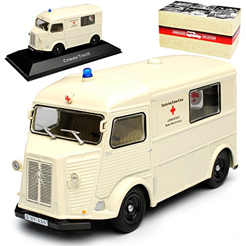 Atlas Citroen Type H Transporter Notarzt Krankenwagen Deutsches Rotes Kreuz Beige 1948-1981 1/43 Modell Auto von Atlas