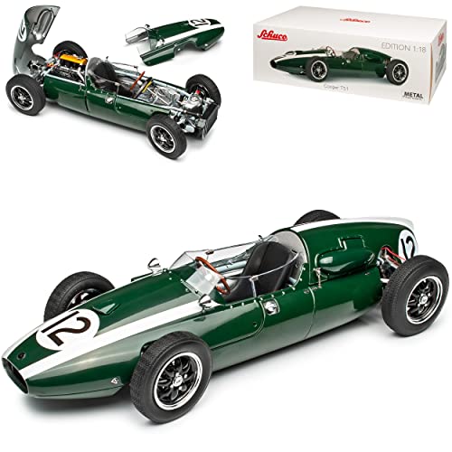 Cooper T51 Grün Nr 12 Jack Brabham Formel 1 Weltmeister 1959 1/18 Schuco Modell Auto mit individiuellem Wunschkennzeichen von alles-meine.de GmbH