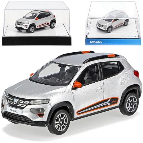Dacia Spring Silber Ab 2021 1/43 Norev Modell Auto mit individiuellem Wunschkennzeichen Dacia Spring Silber Ab 2021 1/43 Norev Modell Auto mit individiuellem Wunschkennzeichen von alles-meine.de GmbH