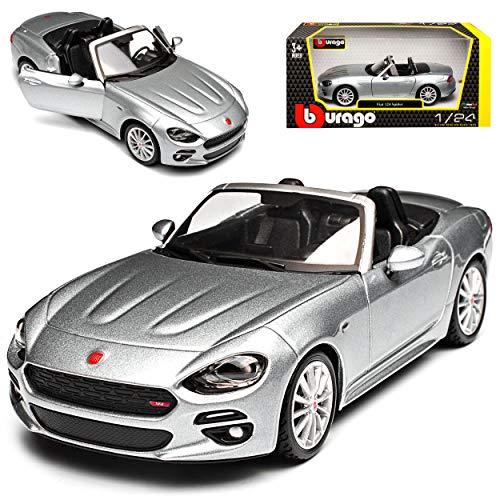 alles-meine.de GmbH FIAT 124 Spider Cabrio Silber Grau Ab 2016 1/24 Burago Modell Auto mit individiuellem Wunschkennzeichen alles-meine.de GmbH FIAT 124 Spider Cabrio Silber Grau Ab 2016 1/24 Burago Modell Auto mit individiuellem Wunschkennzeichen von alles-meine.de GmbH