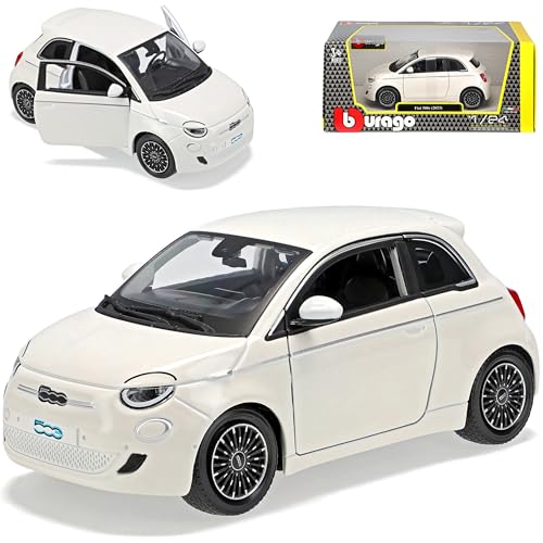 FIAT 500 E Coupe Weiss neues Modell ab 2020 1/24 Burago Modell Auto mit individiuellem Wunschkennzeichen FIAT 500 E Coupe Weiss neues Modell ab 2020 1/24 Burago Modell Auto mit individiuellem Wunschkennzeichen von alles-meine.de GmbH