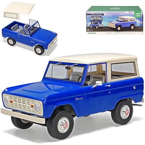 alles-meine.de GmbH Ford Bronco Blau 1. Generation 1966-1977 1/18 Greenlight Modell Auto mit individiuellem Wunschkennzeichen alles-meine.de GmbH Ford Bronco Blau 1. Generation 1966-1977 1/18 Greenlight Modell Auto mit individiuellem Wunschkennzeichen von alles-meine.de GmbH