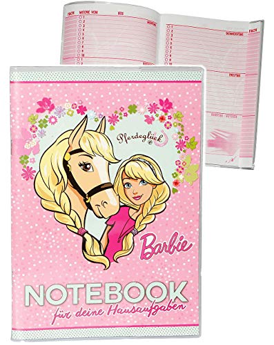 Hausaufgabenheft - kompatibel mit Barbie - Pferdeglück - für Faule - ohne Vortragen der Stunden ! - Schule - incl. Schutzhülle & bunten Seiten - für Mädch.. Hausaufgabenheft - kompatibel mit Barbie - Pferdeglück - für Faule - ohne Vortragen der Stunden ! - Schule - incl. Schutzhülle & bunten Seiten - für Mädch.. von alles-meine.de GmbH
