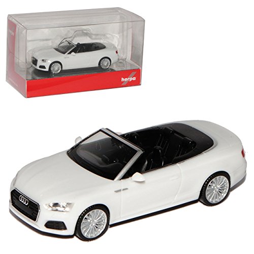 Herpa A-U-D-I A5 II Cabrio Ibis Weiss 2. Generation Ab 2016 H0 1/87 Modell Auto von alles-meine.de GmbH
