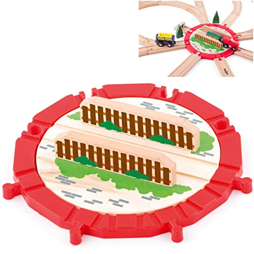 Holzeisenbahn - XL Drehscheibe für Schienen - passend für alle Schienen-Systeme & Straßen - z.B. Brio/Heros/Eichhorn/IKEA/Woody/Bigjigs Rail/Playl.. Holzeisenbahn - XL Drehscheibe für Schienen - passend für alle Schienen-Systeme & Straßen - z.B. Brio/Heros/Eichhorn/IKEA/Woody/Bigjigs Rail/Playl.. von alles-meine.de GmbH