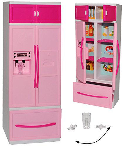 Kühlschrank mit Eiswürfelspender/Gefrierschrank - für Puppenhaus - Miniatur - Puppenstube - passend für alle gängigen Modepuppen - Plastik/Kunststoff rosa.. Kühlschrank mit Eiswürfelspender/Gefrierschrank - für Puppenhaus - Miniatur - Puppenstube - passend für alle gängigen Modepuppen - Plastik/Kunststoff rosa.. von alles-meine.de GmbH